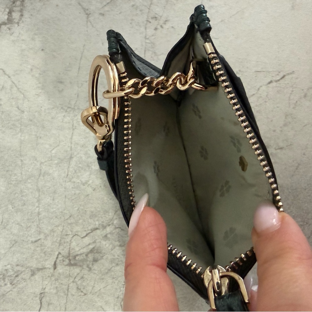 Kate Spade New York Leila Saffiano Leather Coin Card Case Wristlet Holder - Picture 4 of 4